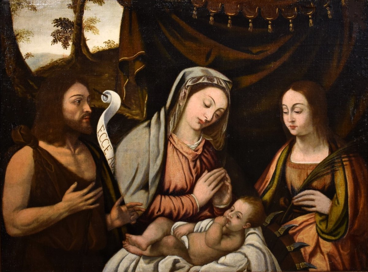 "Sacra Conversazione" Francesco Rizzo da Santacroce (Bergamo 1485 – Venezia 1545)-photo-2