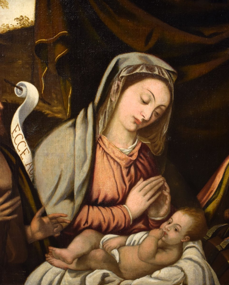 "Sacra Conversazione" Francesco Rizzo da Santacroce (Bergamo 1485 – Venezia 1545)-photo-4