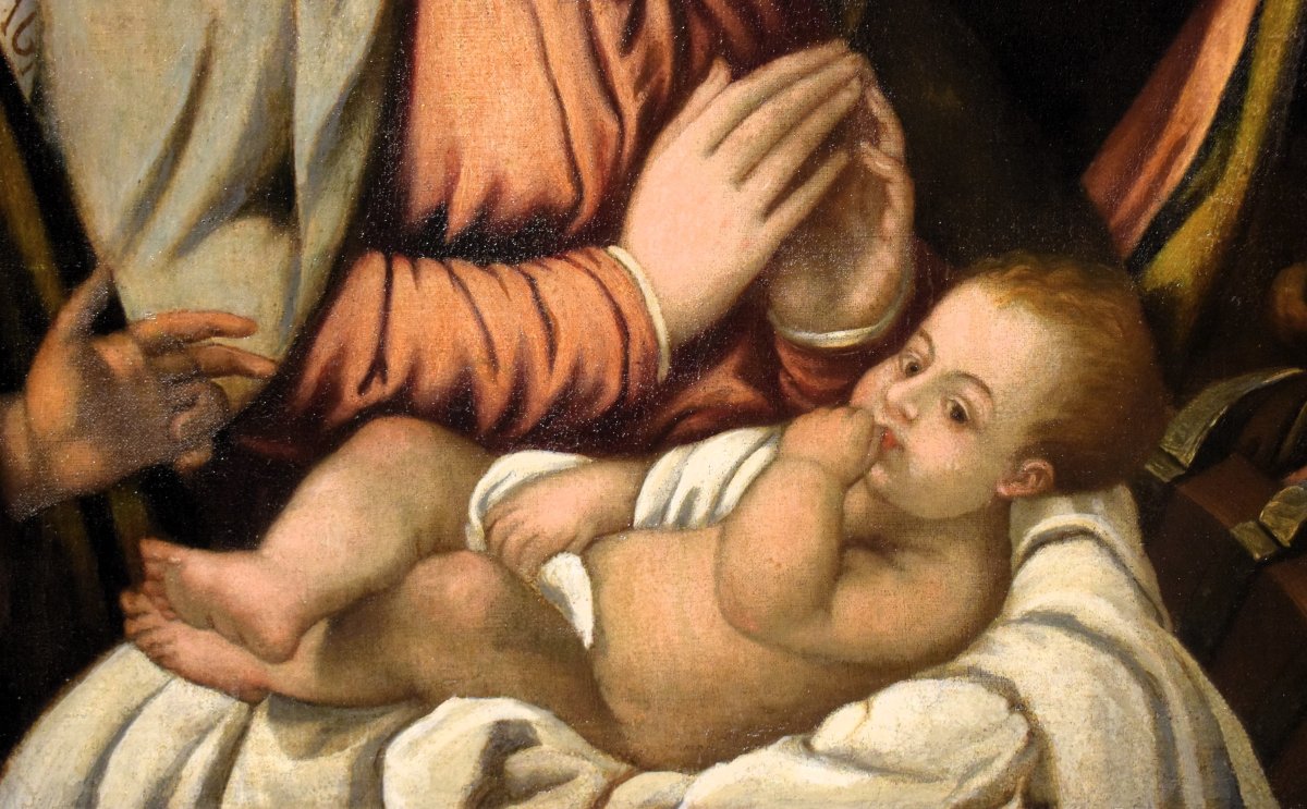 "Sacra Conversazione" Francesco Rizzo da Santacroce (Bergamo 1485 – Venezia 1545)-photo-2