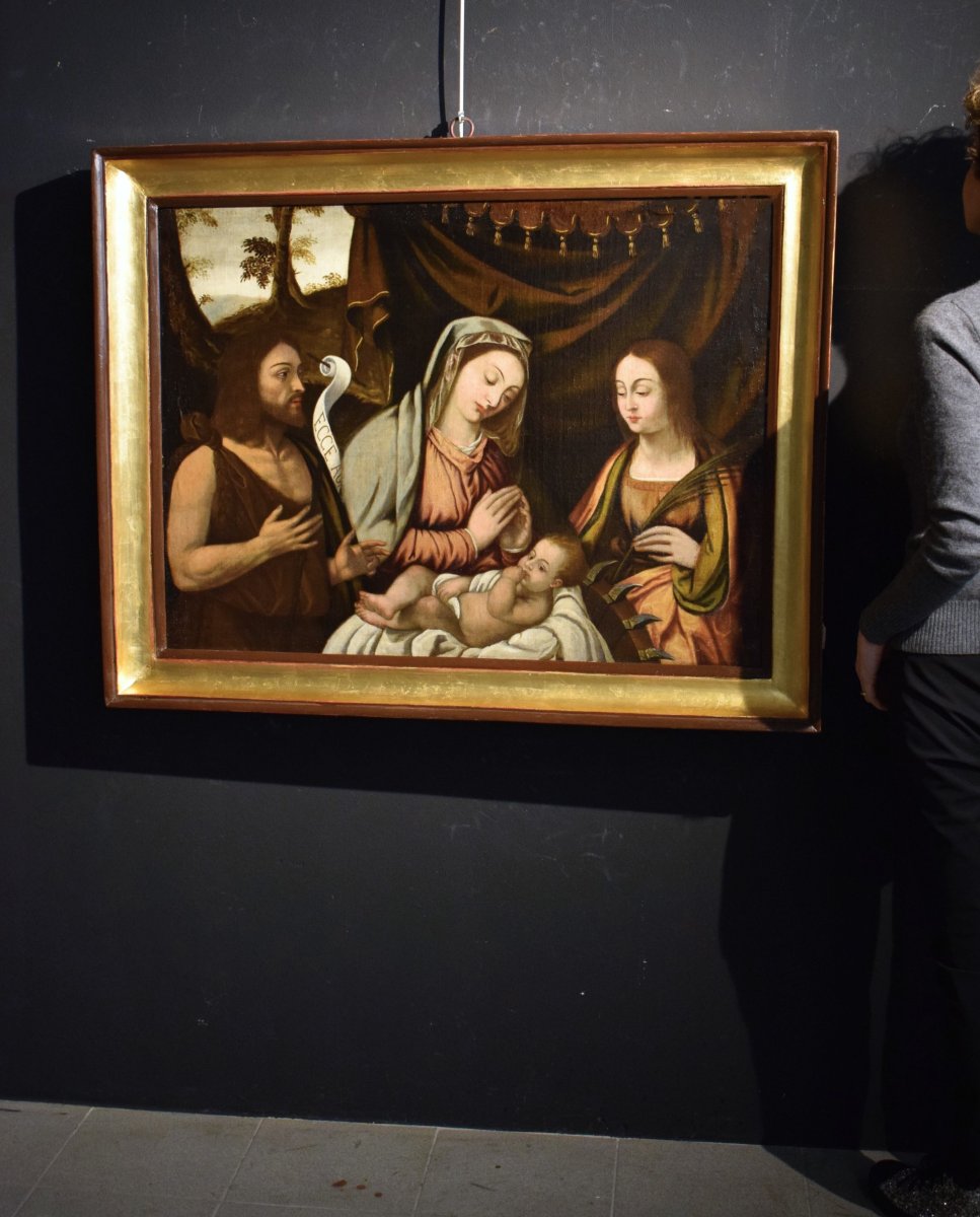 "Sacra Conversazione" Francesco Rizzo da Santacroce (Bergamo 1485 – Venezia 1545)-photo-8
