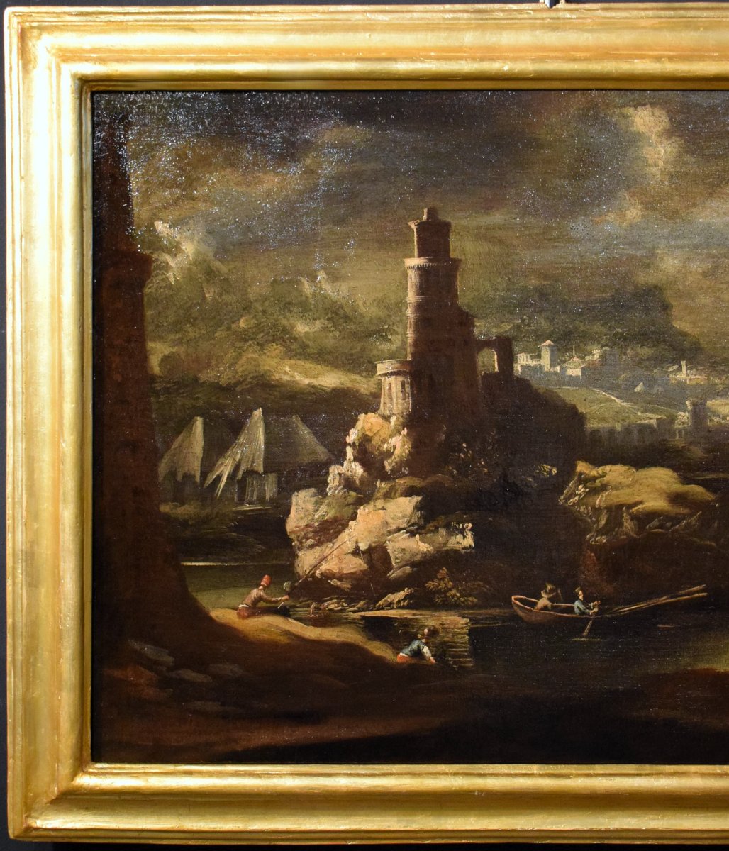 Paesaggio notturno - Pieter Mulier (Haarlem,1637- Milano,1701) cerchia-photo-3