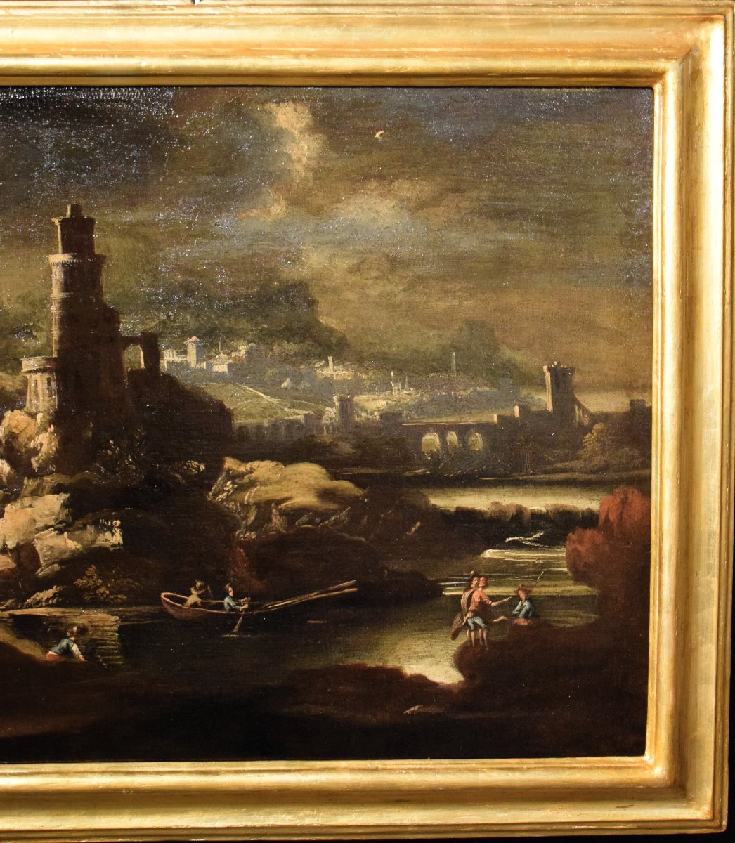 Paesaggio notturno - Pieter Mulier (Haarlem,1637- Milano,1701) cerchia-photo-4