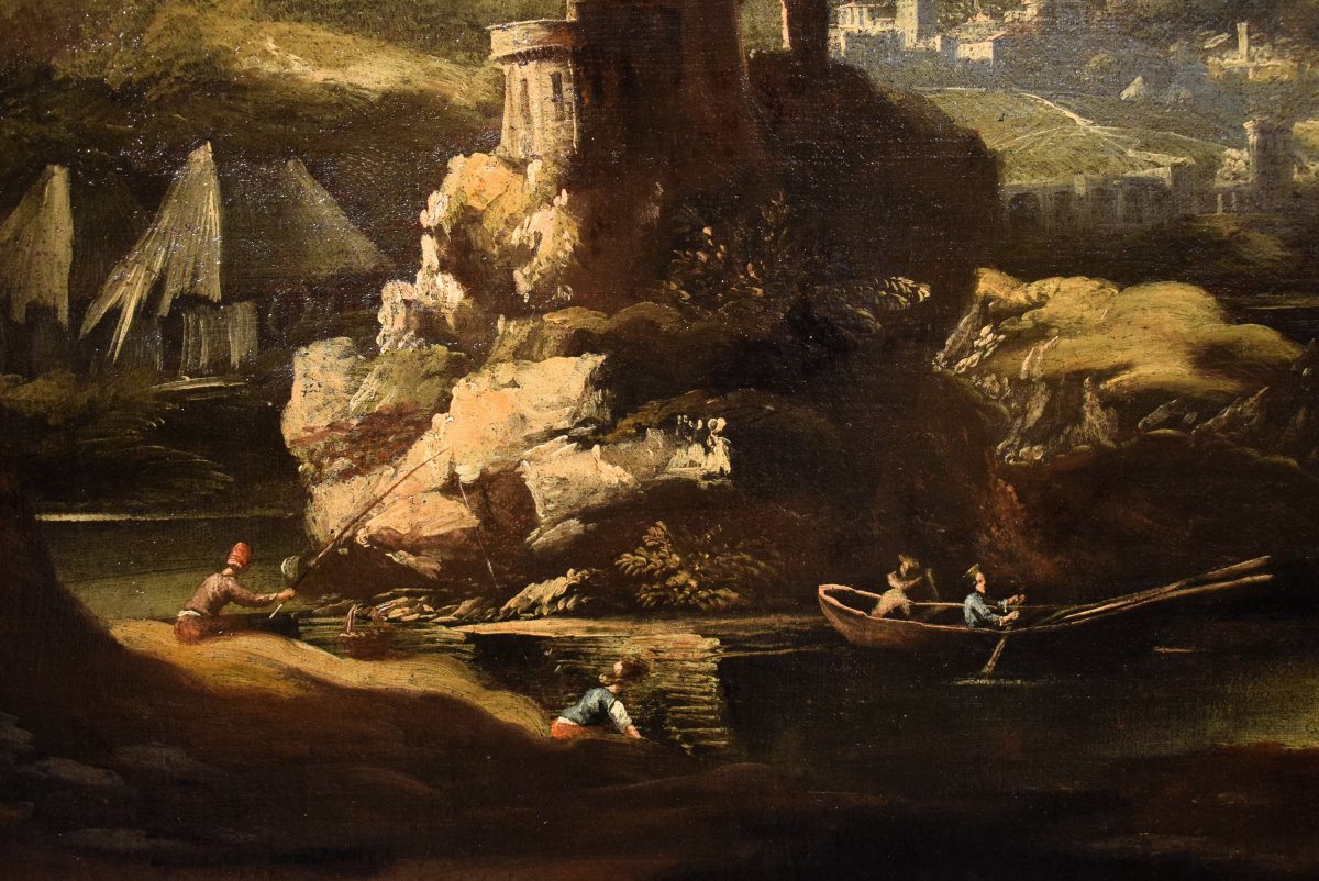 Paesaggio notturno - Pieter Mulier (Haarlem,1637- Milano,1701) cerchia-photo-2