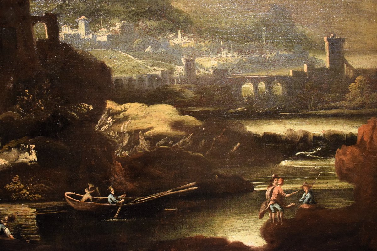 Paesaggio notturno - Pieter Mulier (Haarlem,1637- Milano,1701) cerchia-photo-4
