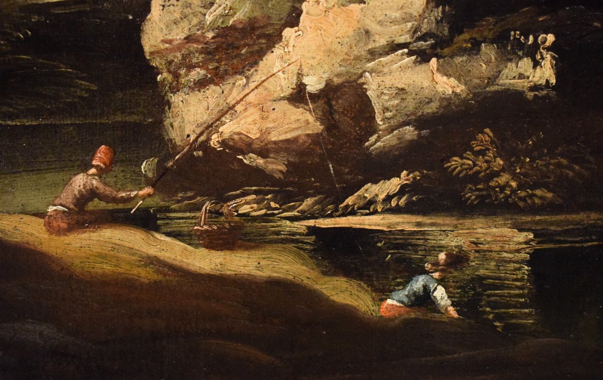 Paesaggio notturno - Pieter Mulier (Haarlem,1637- Milano,1701) cerchia-photo-5