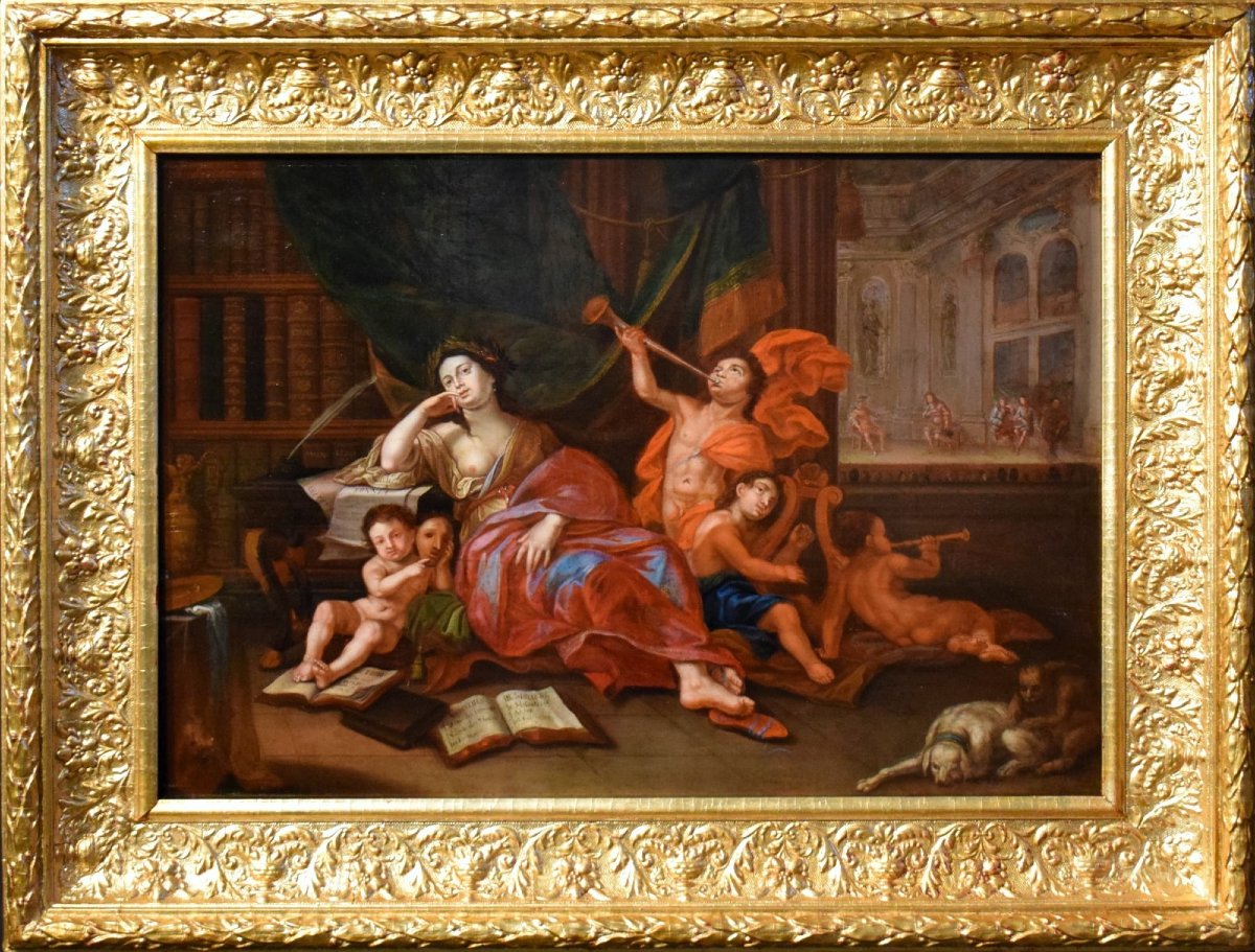 Allegoria del teatro - Charles-André Van Loo (Nizza 1705 - Parigi 1765)-photo-2