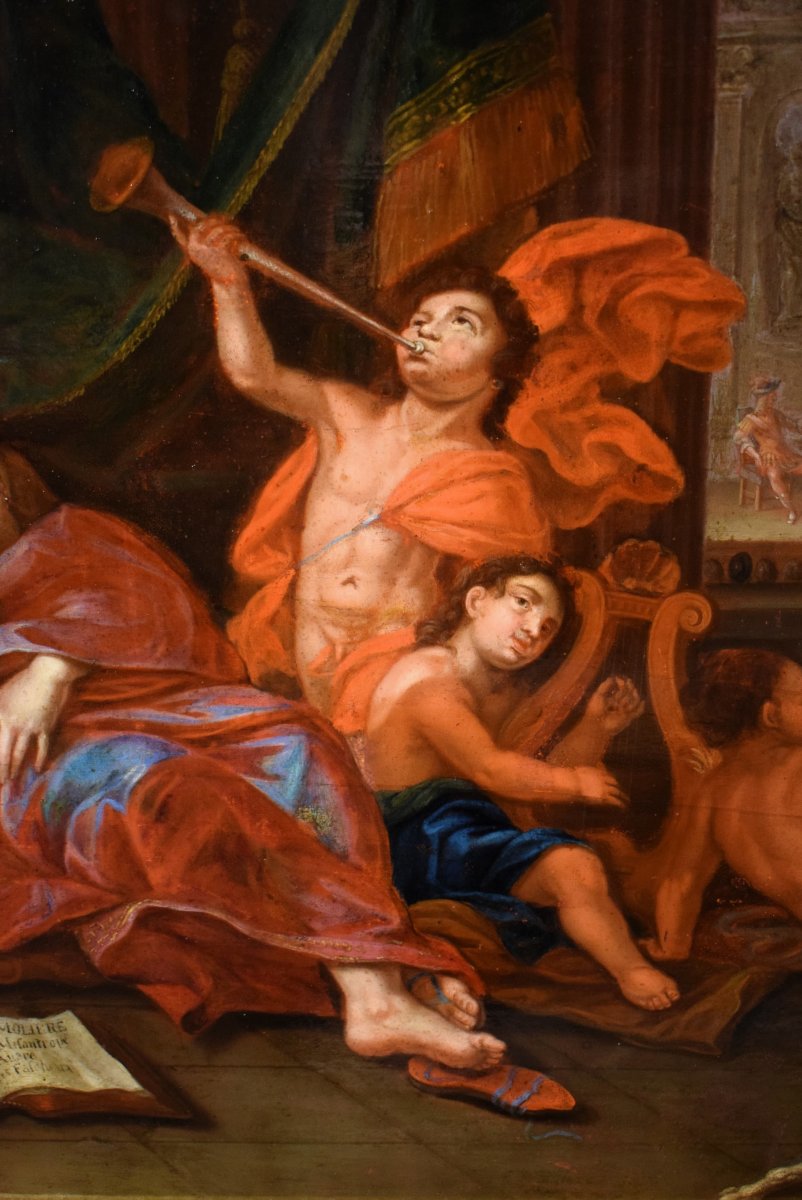 Allegoria del teatro - Charles-André Van Loo (Nizza 1705 - Parigi 1765)-photo-1