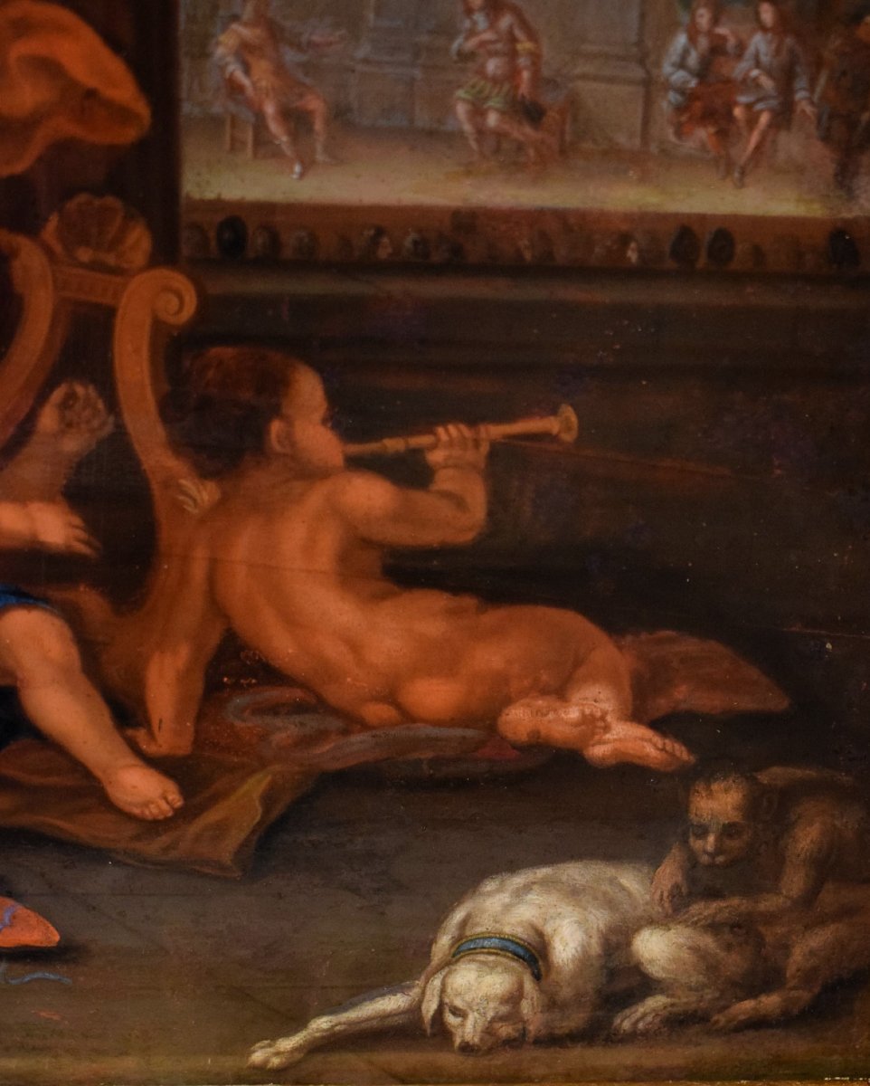 Allegoria del teatro - Charles-André Van Loo (Nizza 1705 - Parigi 1765)-photo-2
