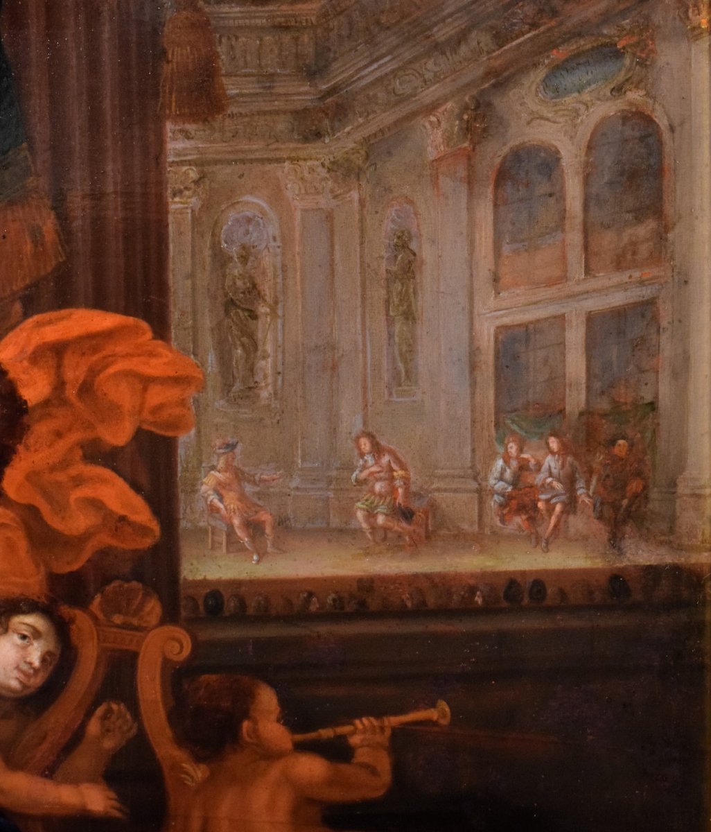 Allegoria del teatro - Charles-André Van Loo (Nizza 1705 - Parigi 1765)-photo-3