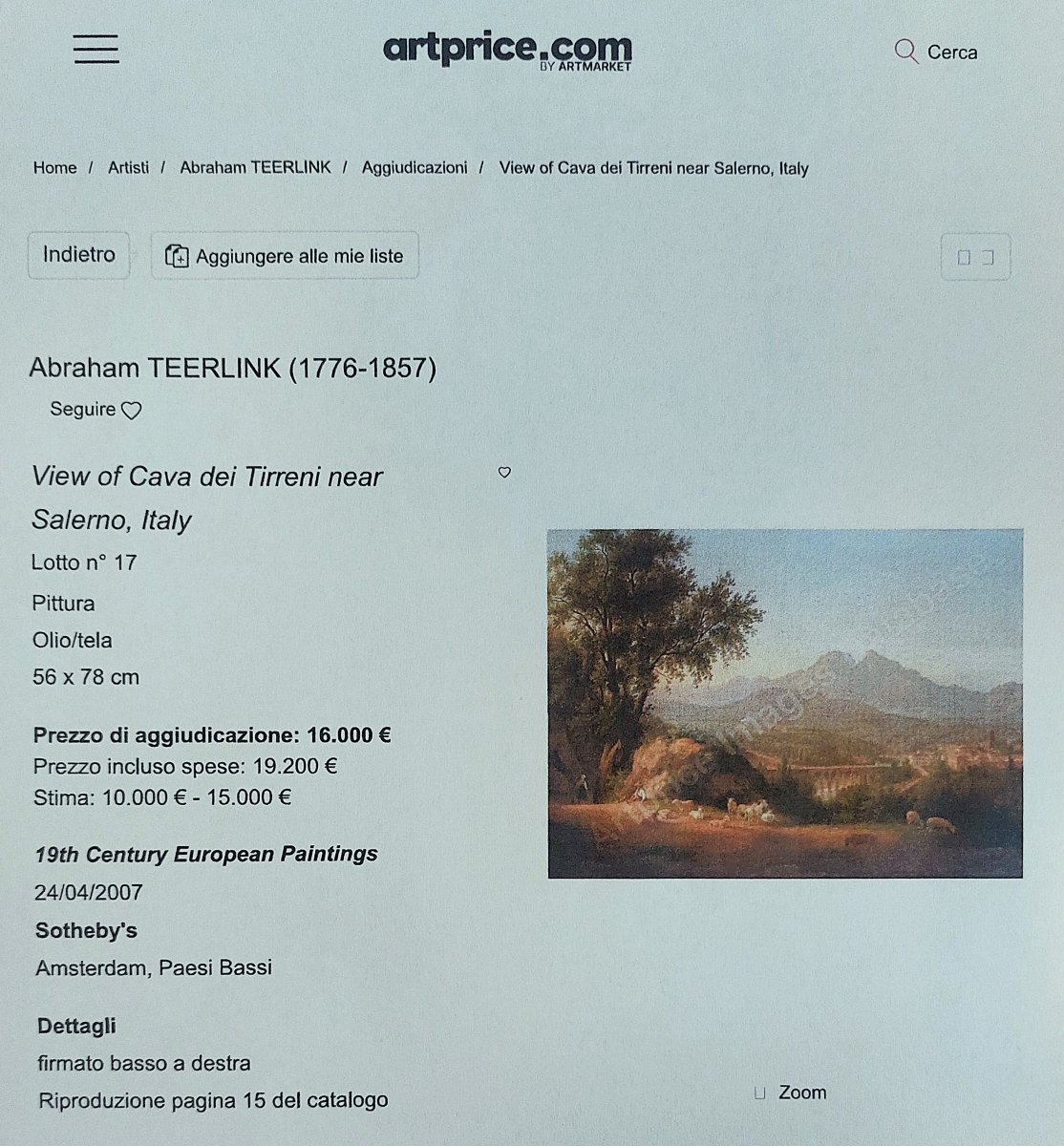 Paesaggio costiero con scena portuale e rovine - Abraham Teerlink (Olanda 1776 -Roma 1857)-photo-8