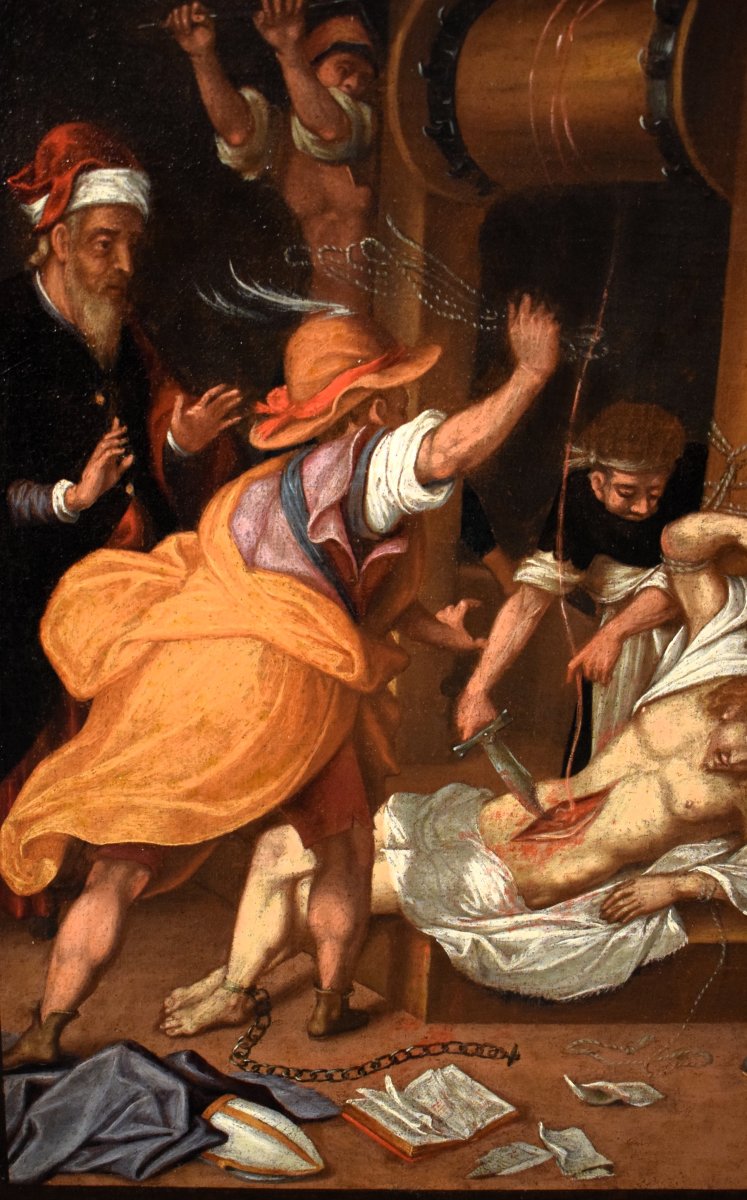 Il Martirio di S. Erasmo - cerchia di Frans Francken II( Anversa, 1581 -1642)-photo-3