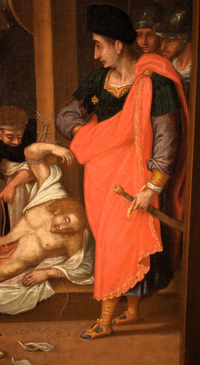 Il Martirio di S. Erasmo - cerchia di Frans Francken II( Anversa, 1581 -1642)-photo-5