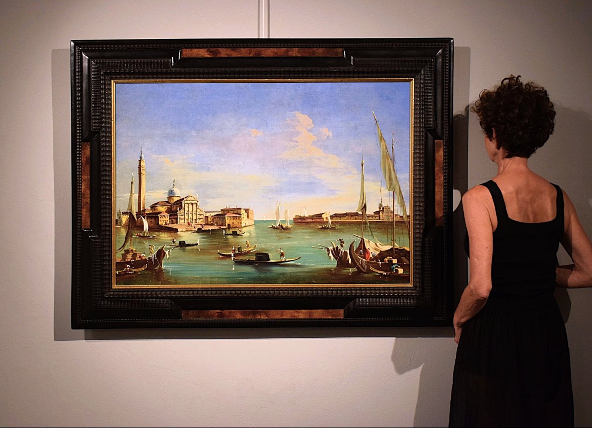 Venezia, l'isola di San Giorgio - Seguace di Francesco Guardi  - metà del XIX° secolo-photo-8