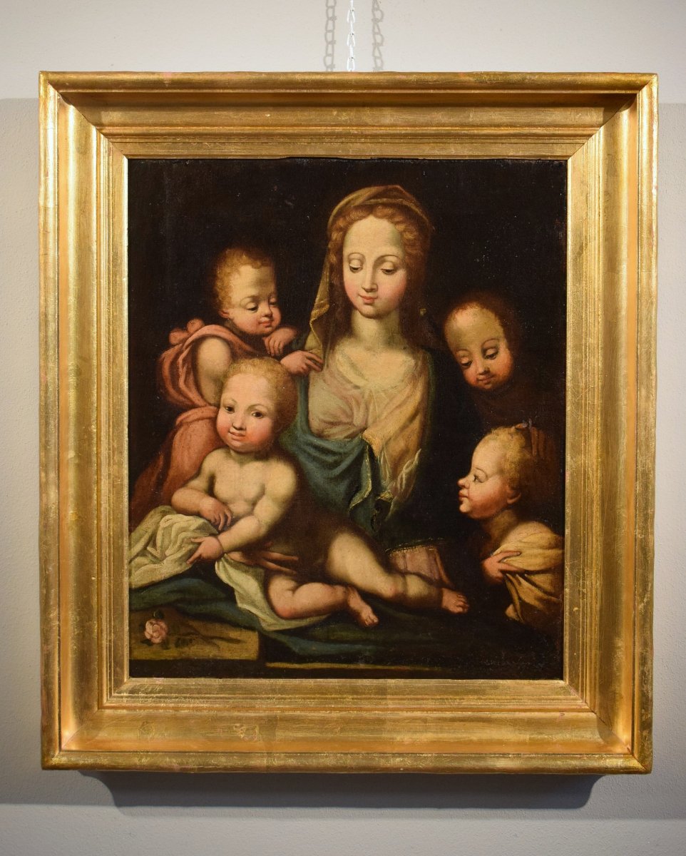 Madonna col Bambino ed Angeli - Scuola Romagnola - II^ metà del '500-photo-4