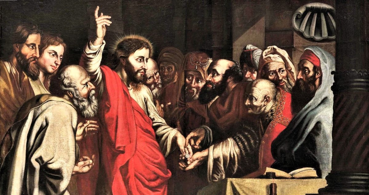 Il tributo della moneta -  Maestro Fiammingo Cerchia di P.P. Rubens (1577-1640)-photo-2