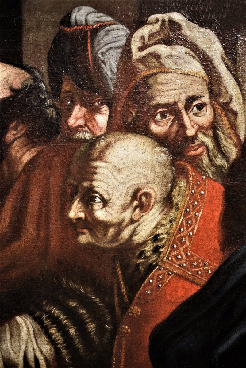 Il tributo della moneta -  Maestro Fiammingo Cerchia di P.P. Rubens (1577-1640)-photo-3