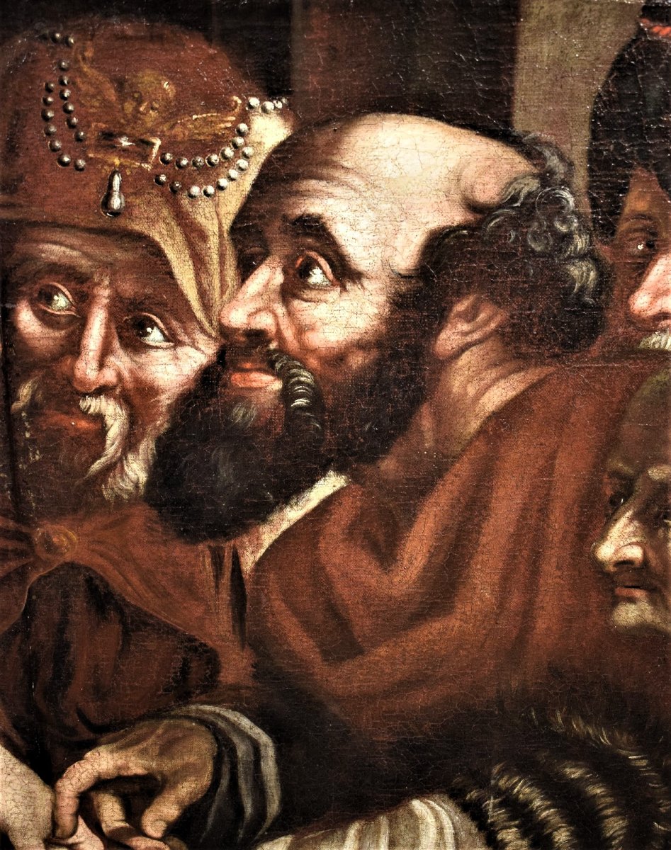 Il tributo della moneta -  Maestro Fiammingo Cerchia di P.P. Rubens (1577-1640)-photo-4