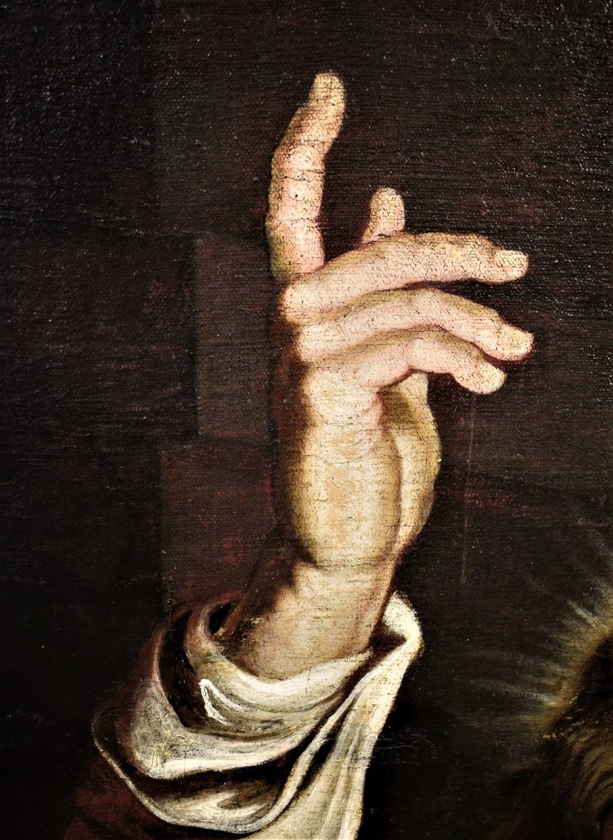 Il tributo della moneta -  Maestro Fiammingo Cerchia di P.P. Rubens (1577-1640)-photo-6