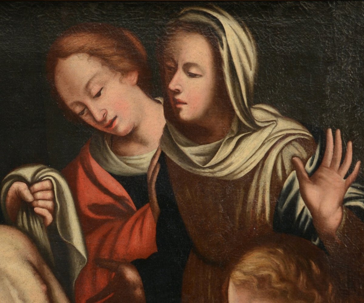 Compianto su Cristo morto - Francesco Rizzo da Santacroce(1485-1545) Bottega-photo-1