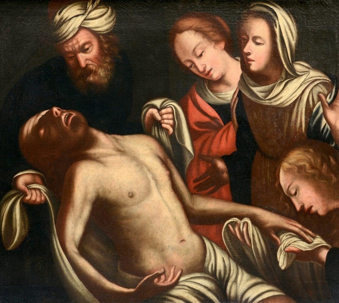 Compianto su Cristo morto - Francesco Rizzo da Santacroce(1485-1545) Bottega
