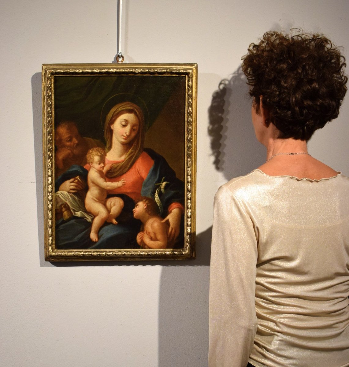 Sacra Famiglia con San Giovannino -  Jacopo Amigoni (Napoli, 1682 – Madrid, 1752) Bottega-photo-7