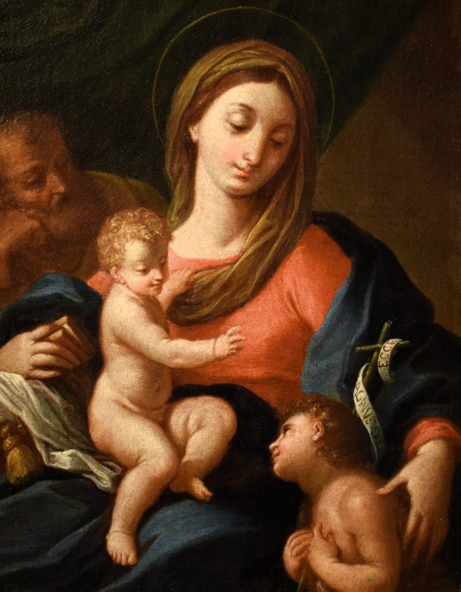 Sacra Famiglia con San Giovannino -  Jacopo Amigoni (Napoli, 1682 – Madrid, 1752) Bottega