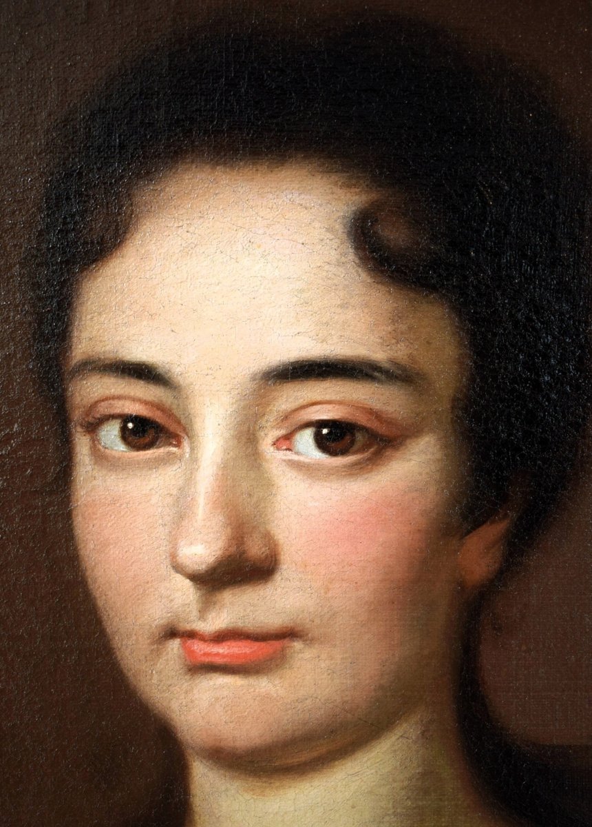  Ritratto di gentildonna in abito rosso - Johann Rudolf Huber (Basilea, 1668 - 1748) -photo-3