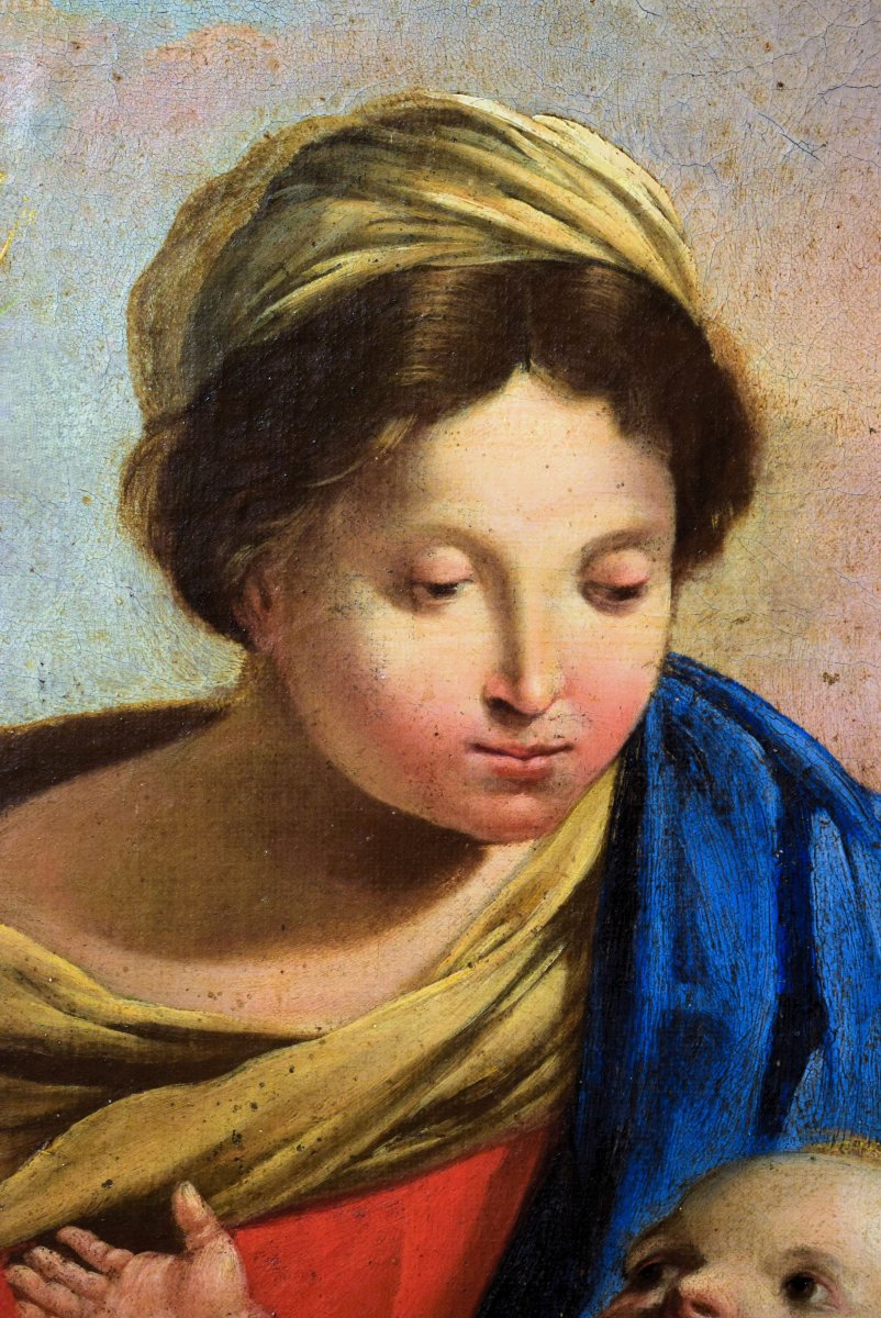 Sacra Famiglia, riposo durante la fuga in Egitto - Simone Cantarini (Pesaro 1612 – Verona 1648)-photo-3