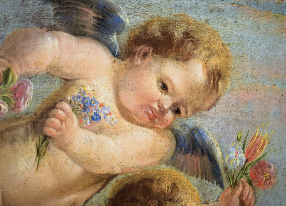 Sacra Famiglia, riposo durante la fuga in Egitto - Simone Cantarini (Pesaro 1612 – Verona 1648)-photo-4