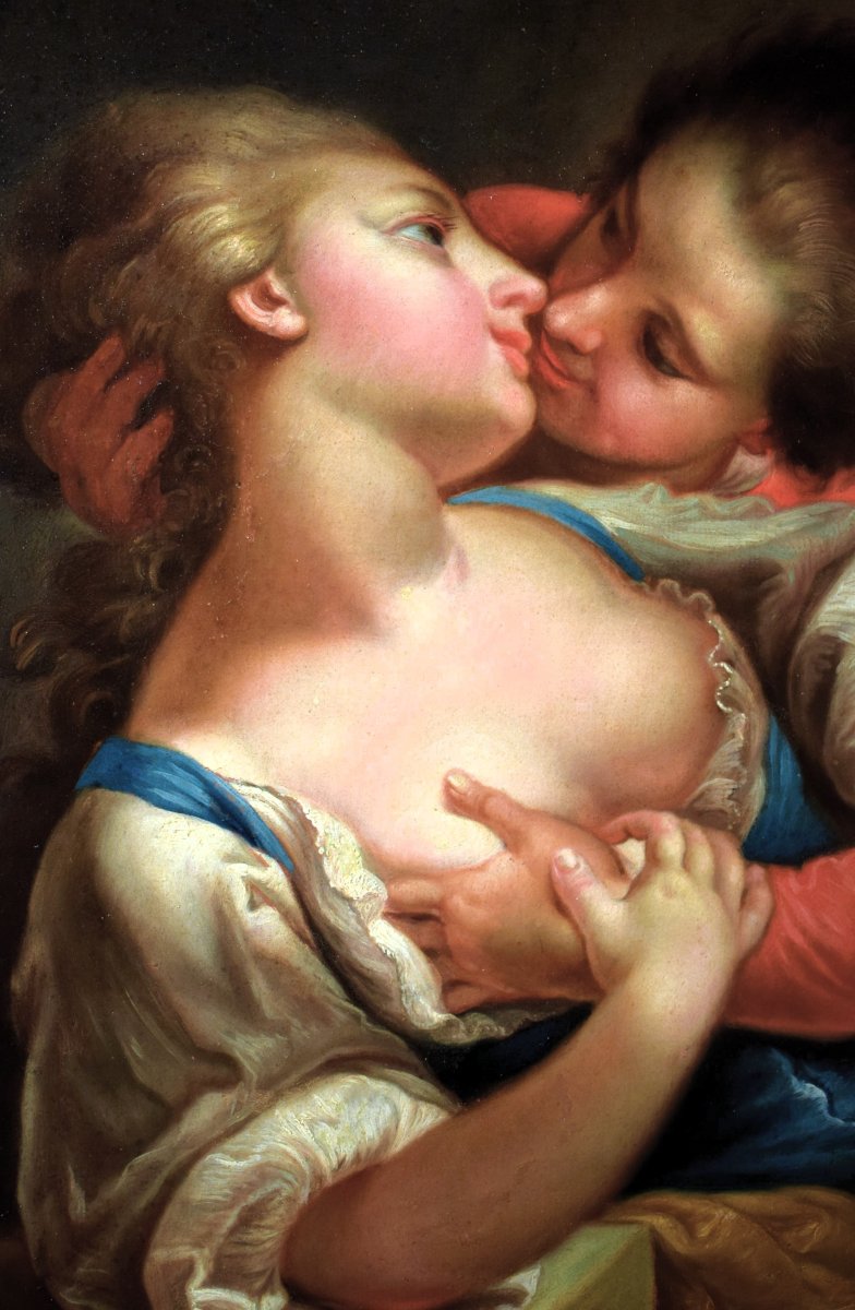 Scena erotica saffica - Felice Boscaratti (Verona 1721 - Venezia 1807)-photo-3