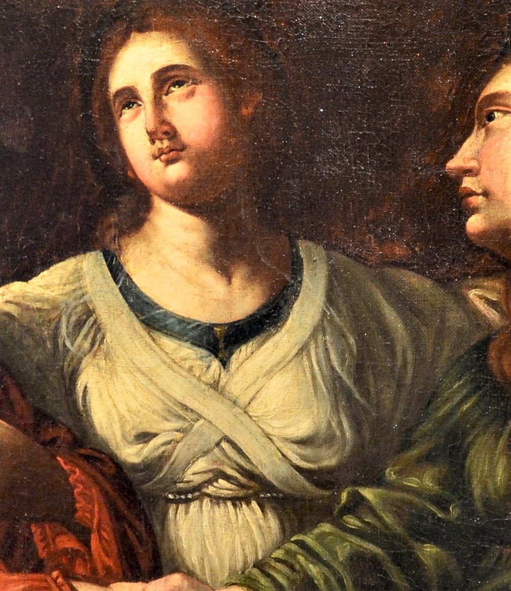 Les trois Vertus - école Tuscan début XVIIème Siècle-photo-1