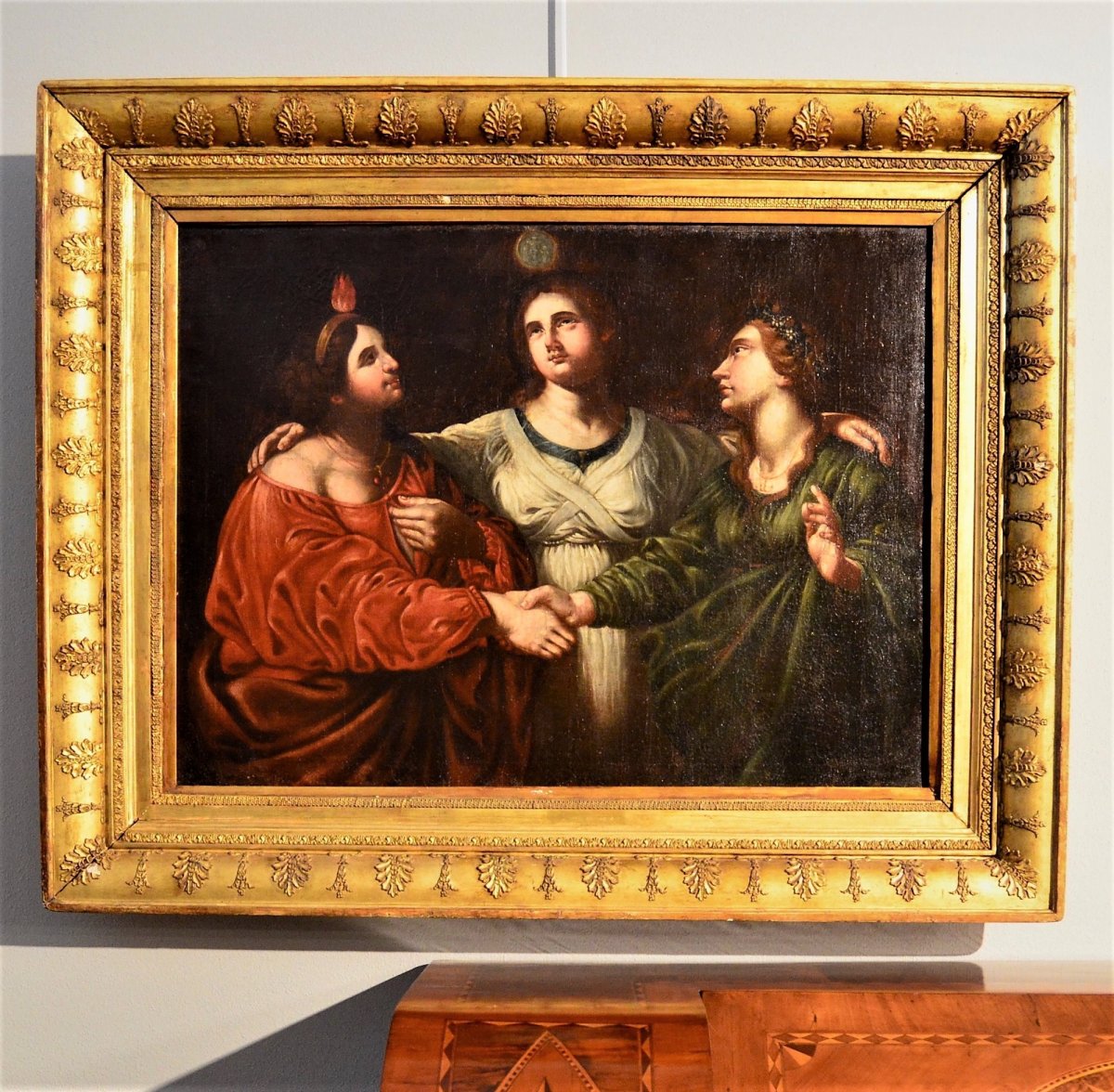 Les trois Vertus - école Tuscan début XVIIème Siècle-photo-5