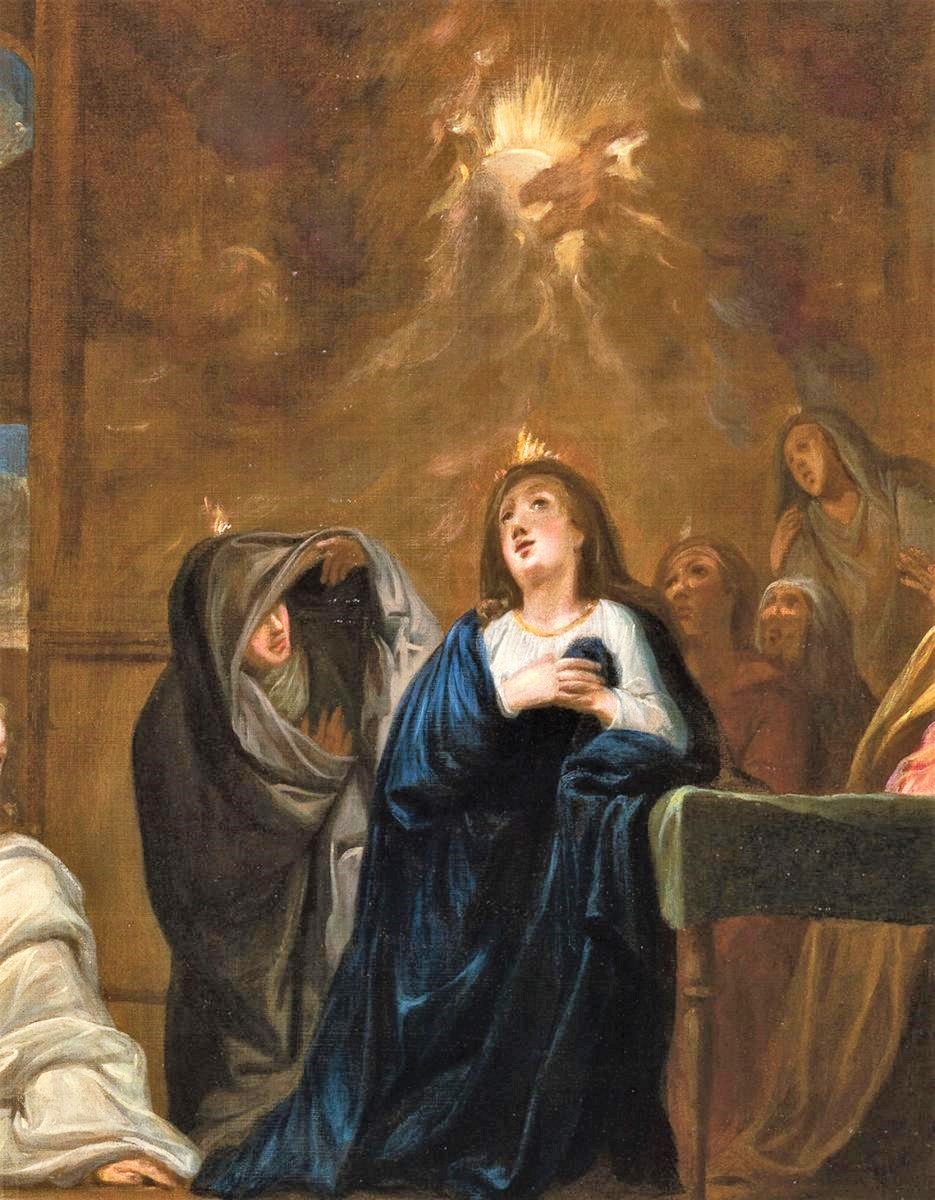 "La Descente de l'Esprit Saint"  école française du XVIIème-photo-2