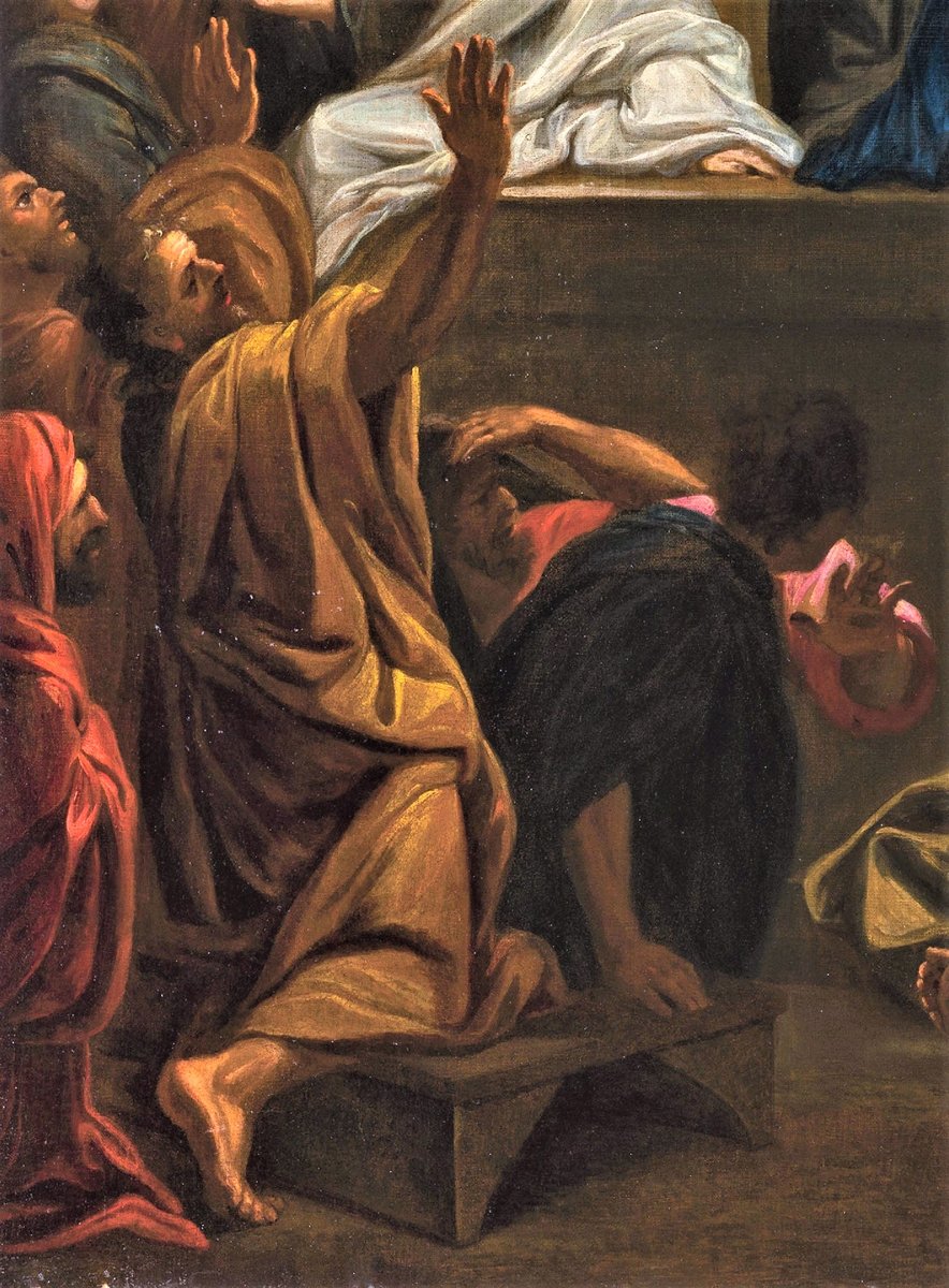 "La Descente de l'Esprit Saint"  école française du XVIIème-photo-4