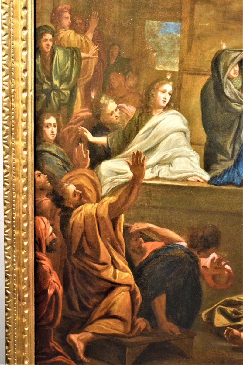 "La Descente de l'Esprit Saint"  école française du XVIIème-photo-6