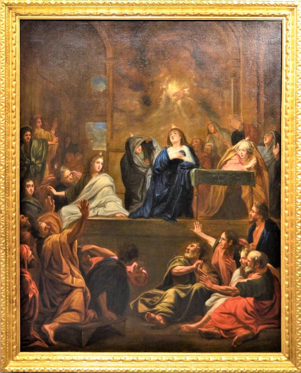 "La Descente de l'Esprit Saint"  école française du XVIIème