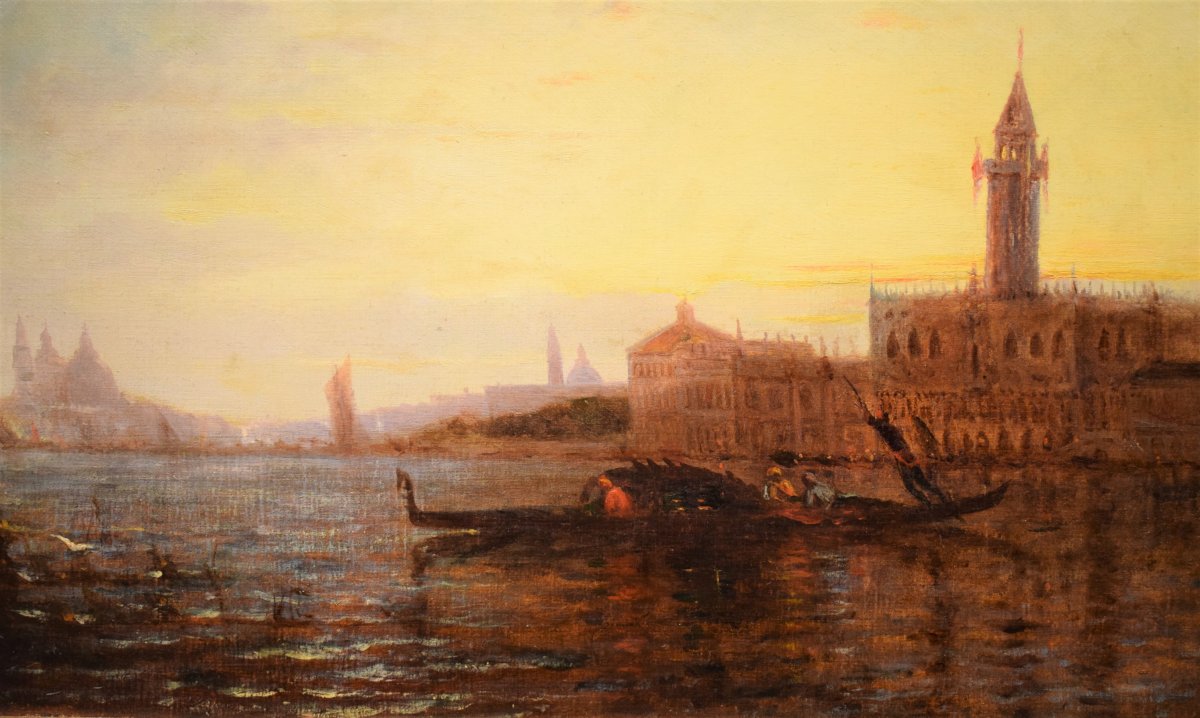Venise, Coucher Du Soleil Sur La Lagune -photo-4