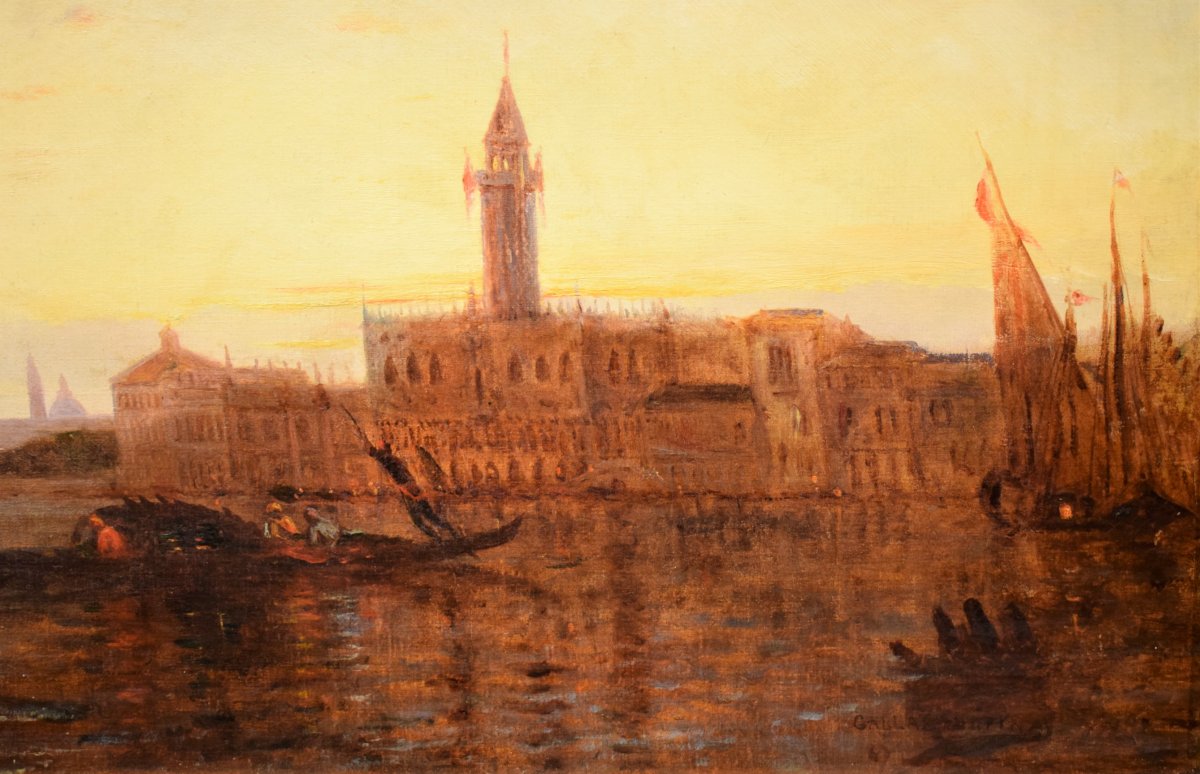 Venise, Coucher Du Soleil Sur La Lagune -photo-1