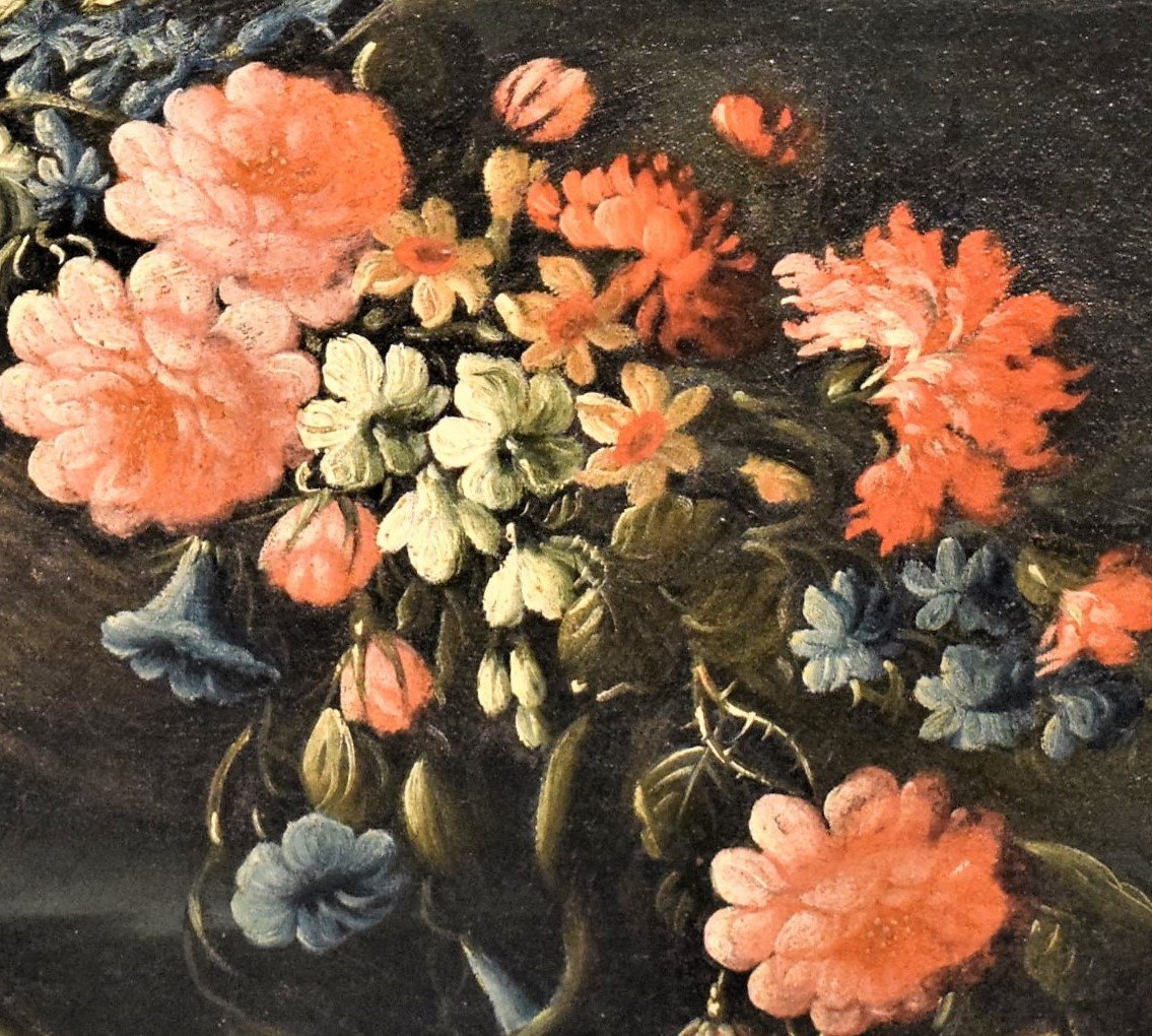 Nature Morte De Fleurs Et Fruit - Francesco Lavagna - Début Du XVIIIéme-photo-4