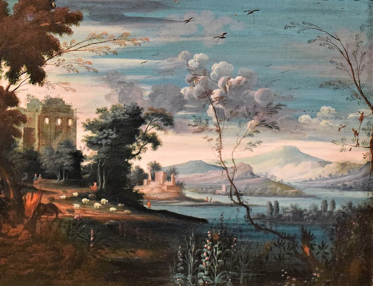 "Paysage Fantastique" ècole Flamand fin du XVIIème