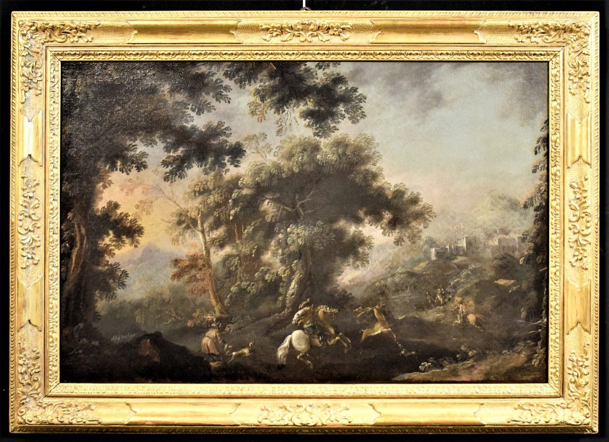 Chasse au Cerf Pandolfo Reschi XVIIème siècle-photo-2