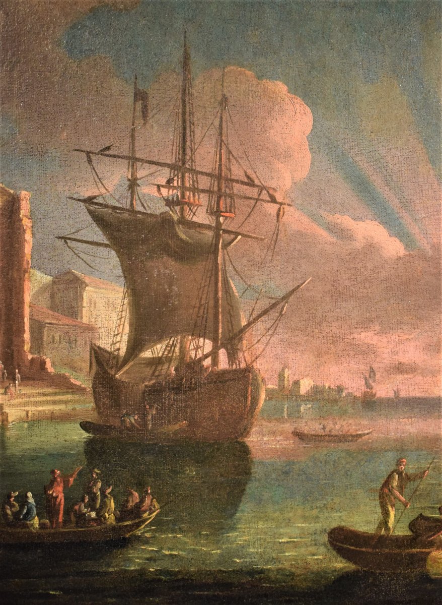  Couple De Paysages Marines - Paolo Maria Antoniani,  Fin Du XVIIIème-photo-5