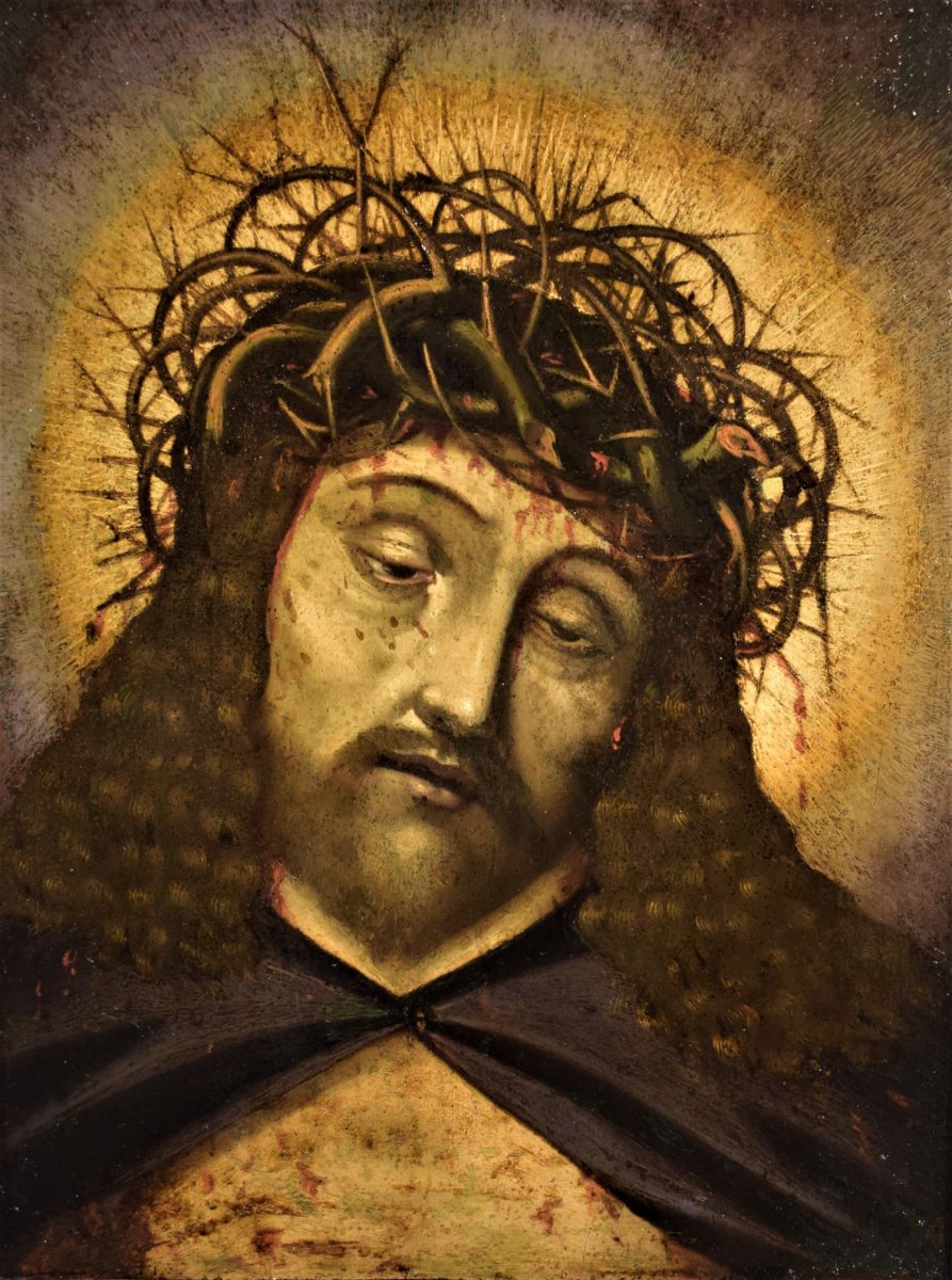 Ecce Homo    école ispano-flamand fin du XVIème -photo-4