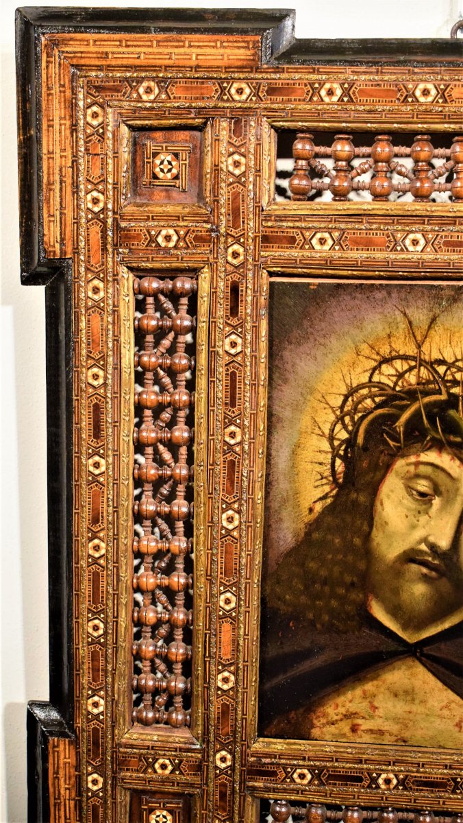 Ecce Homo    école ispano-flamand fin du XVIème -photo-3
