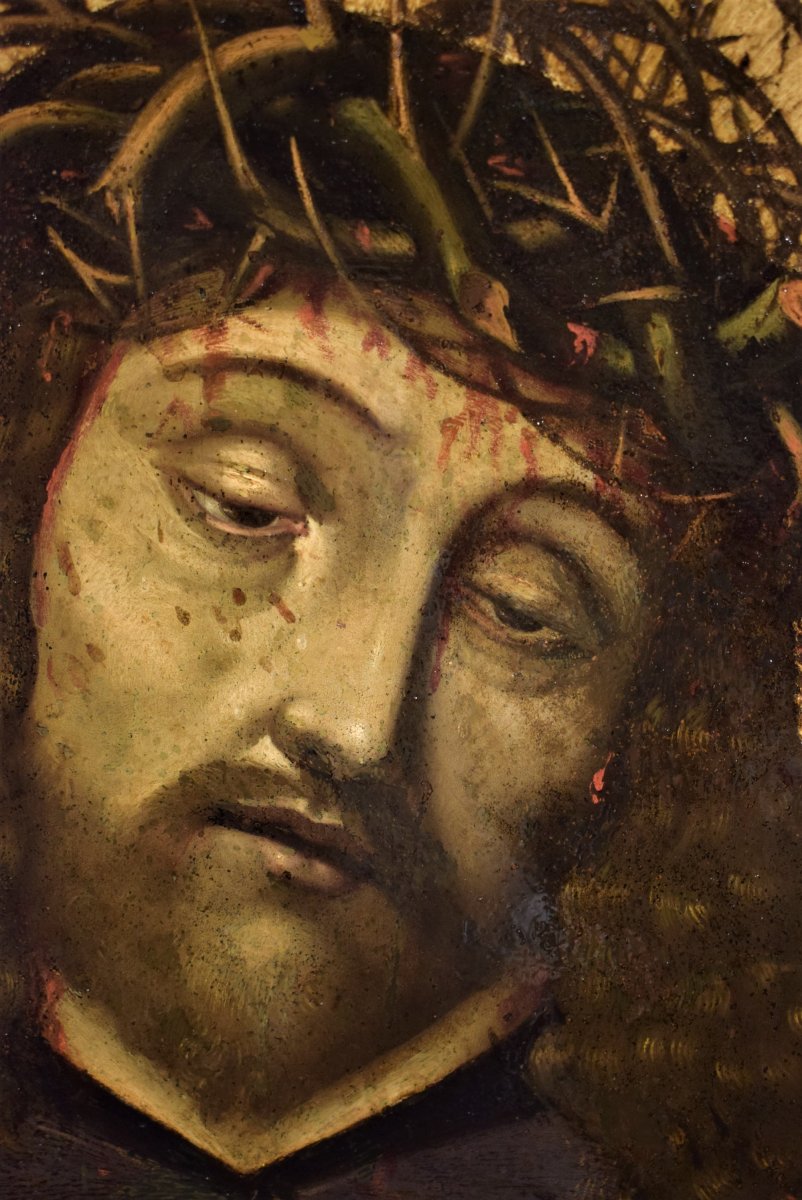 Ecce Homo    école ispano-flamand fin du XVIème -photo-2