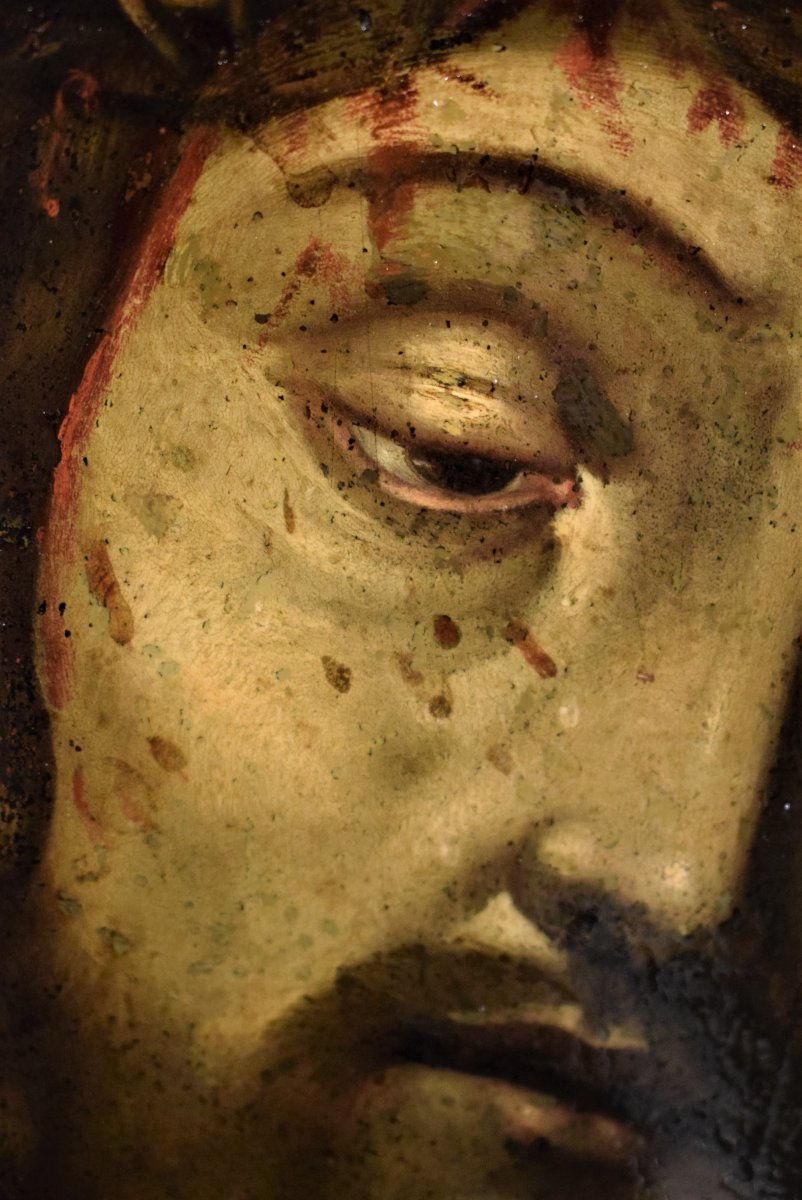 Ecce Homo    école ispano-flamand fin du XVIème -photo-5