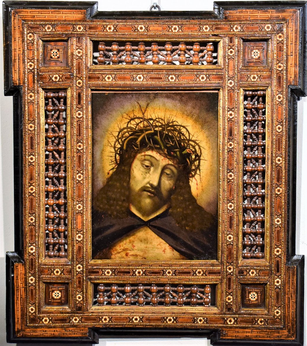 Ecce Homo    école ispano-flamand fin du XVIème 