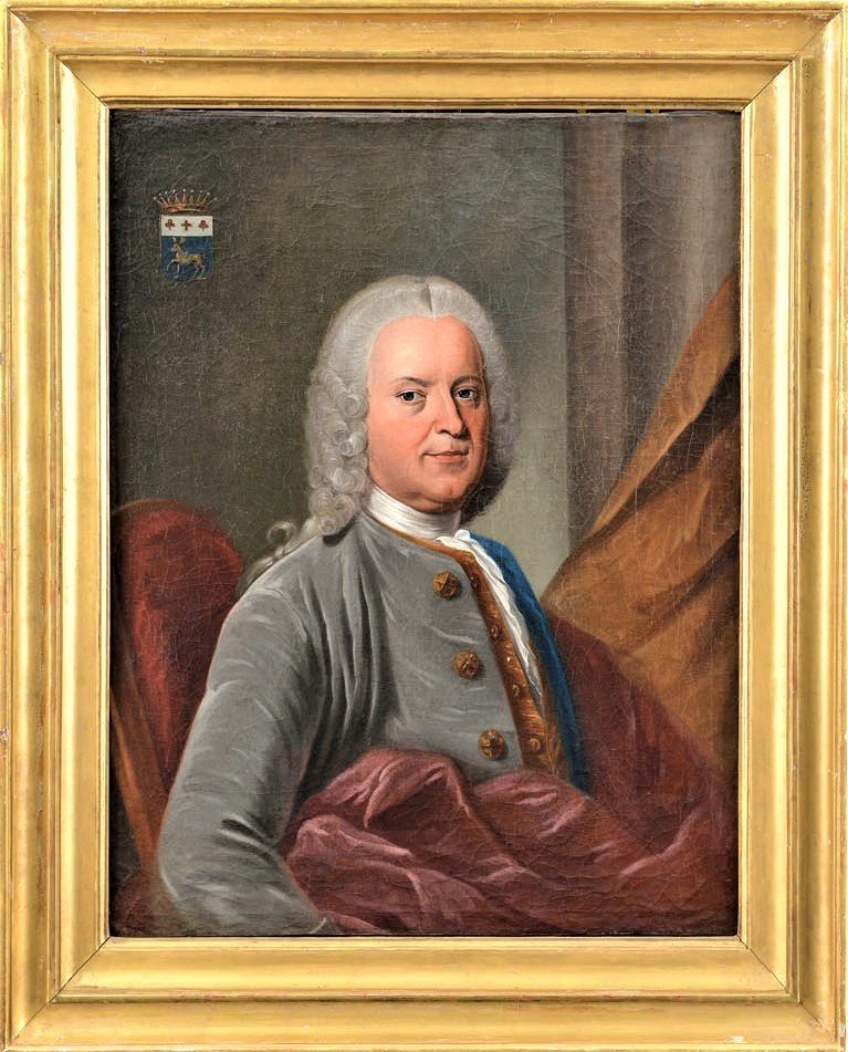 Paire De Portraits, Atelier De Nicolas De Largillière Vers 1730-photo-2