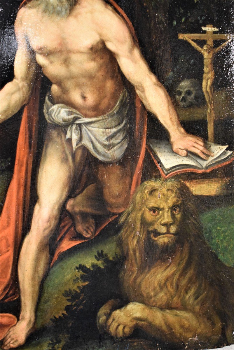 Saint Jérôme pénitent  Giovanni de Vecchi (Sansepolcro1536-Rome1615)-photo-3