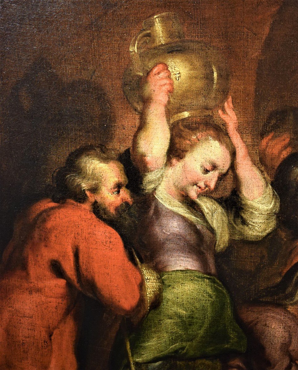 Nativitè Et Adoration Des Bergers, école Flamand Du XVIIème-photo-3